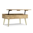 thumbnail image 1 of Simpli Home Jager SOLID MANGO WOOD 36 inch Wide Rectangle Contemporary Modern Lift Top Coffee Table in Natural, 1 of 9