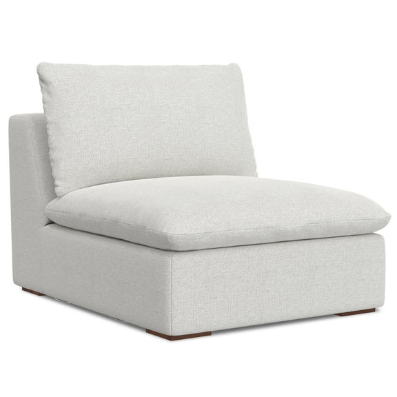 Simpli Home Jasmine Center Armless Sofa Module in Performance Fabric