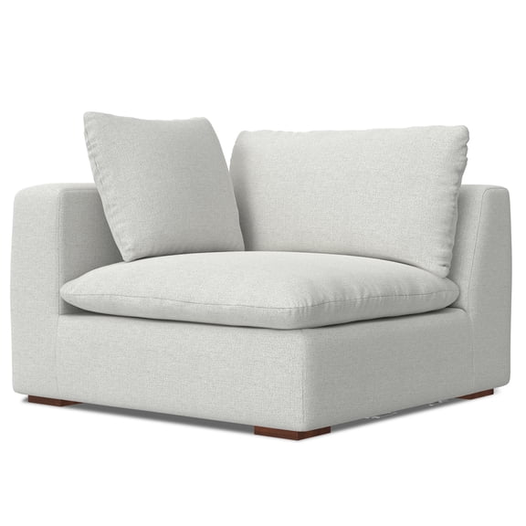 Simpli Home Jasmine Left-Arm Sofa Module in Performance Fabric