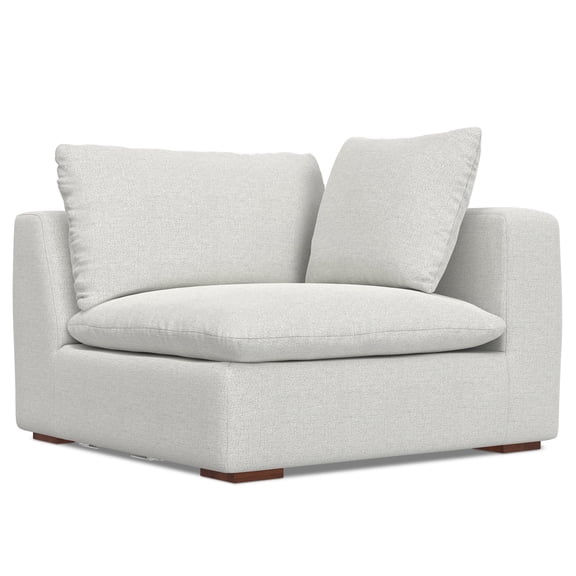 Simpli Home Jasmine Right-Arm Sofa Module in Performance Fabric