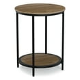thumbnail image 1 of Jenna Industrial 18 inch Wide Metal Round Accent Side Table in Warm Grey, 1 of 12