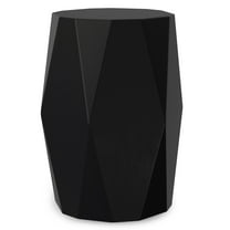 Judson 15 inch Wide Solid Mango Contemporary End Table in Black, Assembled