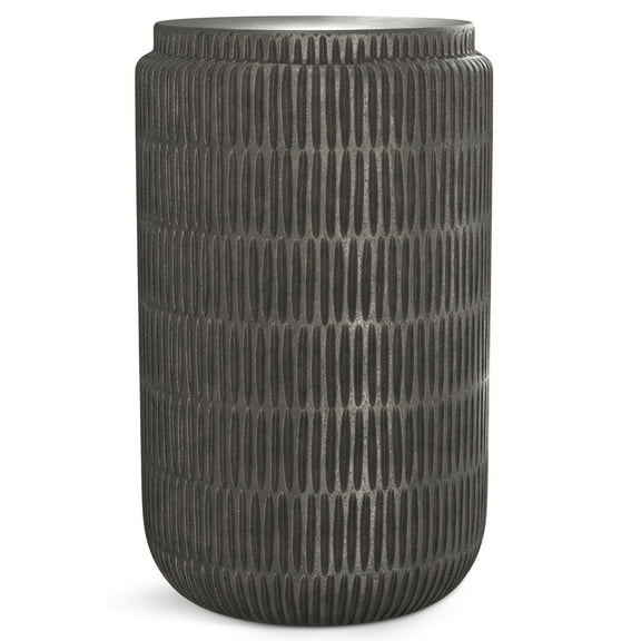 Juno Modern Industrial 15" Wide Metal Side Table in Graphite &Fully Assembled