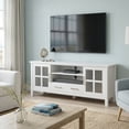 thumbnail image 1 of Simpli Home Kitchener 60 inch Wide Solid Wood TV Stand in White For TVs up to 65 inches, 1 of 12
