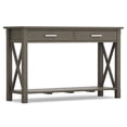 thumbnail image 1 of Simpli Home Kitchener 47 inch Wide Solid Wood Contemporary Console Sofa Table in Farmhouse Grey, 1 of 12