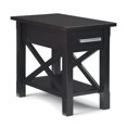 thumbnail image 1 of Simpli Home Kitchener Solid Wood Narrow End Table with Drawer in Hickory Brown, 1 of 3