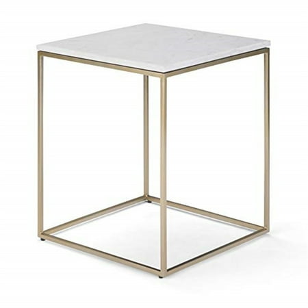 Simpli Home - Kline Accent Table - White, Gold