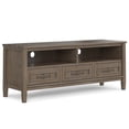 thumbnail image 1 of Simpli Home Lev SOLID WOOD 50 inch Wide Contemporary TV Media Stand in Smoky Brown For TVs up to 55 inches, 1 of 8