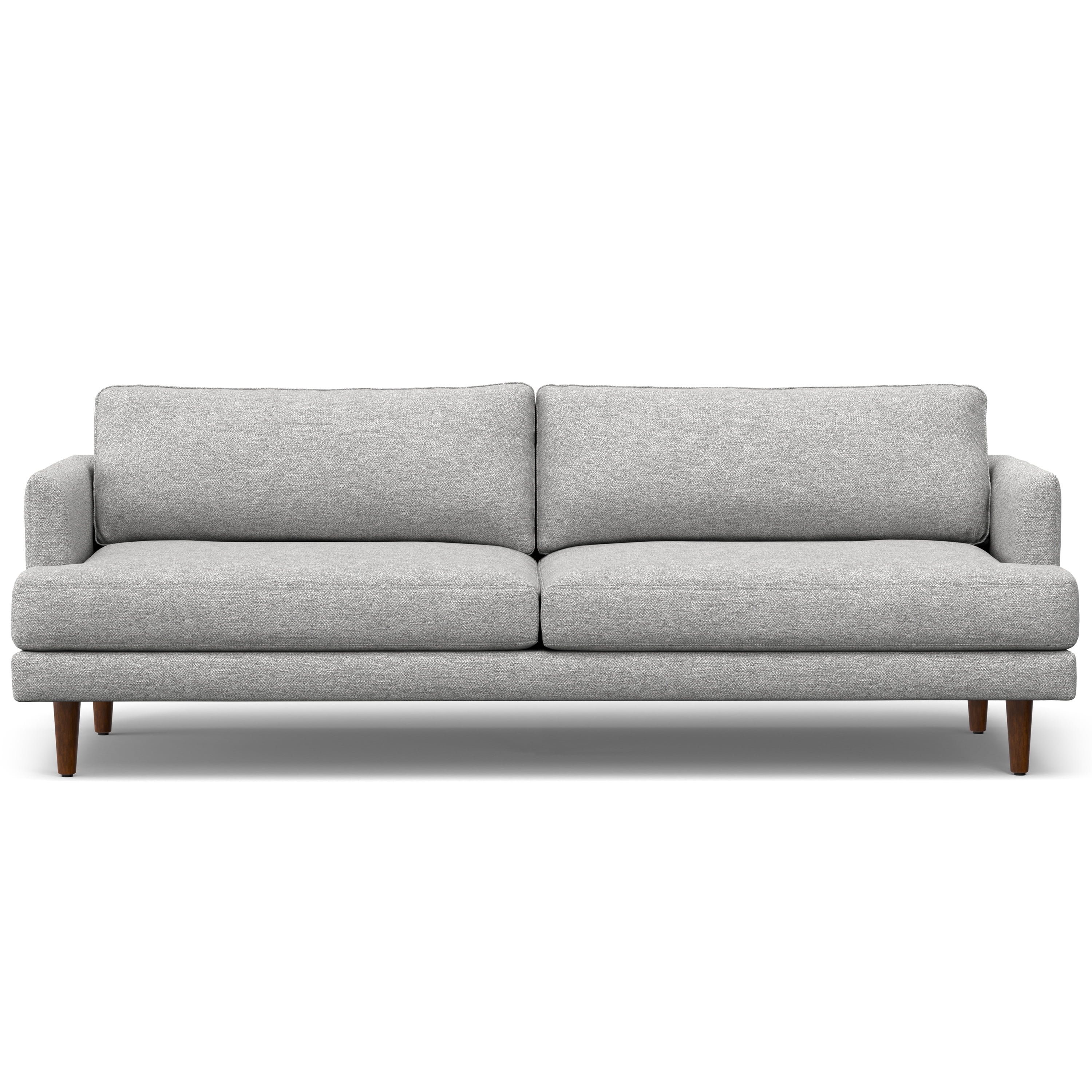 Livingston Mid-Century Modern 90-Inch Mist Grey Fabric Sofa