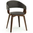 thumbnail image 1 of Simpli Home Lowell Bentwood Dining Chair in Distressed Brown Vegan Faux Leather, 1 of 11