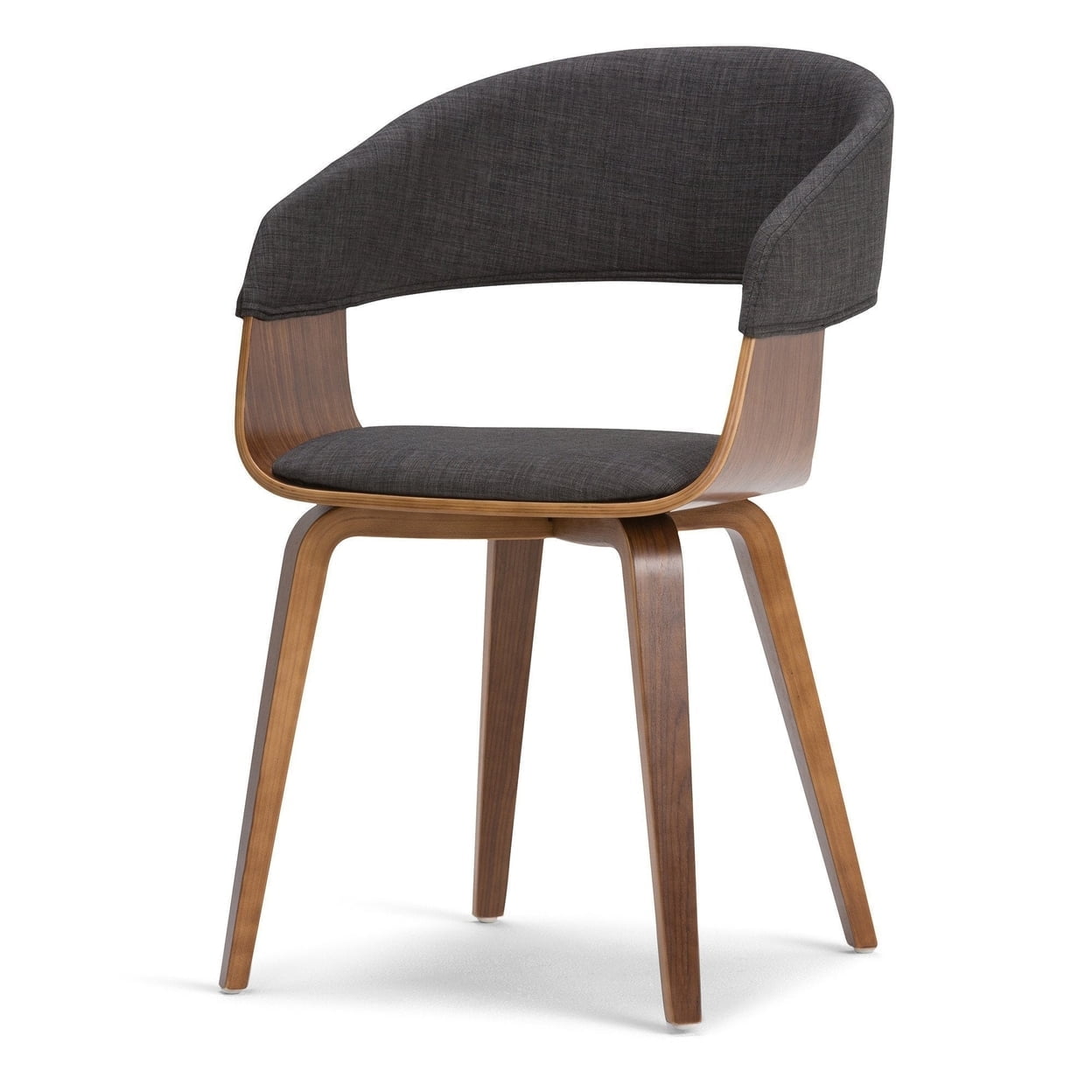 Calinda Light Turquoise Blue Upholstered Bentwood Dining Chair