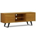 thumbnail image 1 of Lowry 63 inch Wide Solid Wood TV Stand in Oak For TVs up to 70 inches, 1 of 13