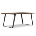 thumbnail image 1 of Simpli Home Lowry 66 inch x 40 inch Rectangle Modern Industrial Dining Table in Walnut Veneer, 1 of 11