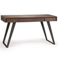 thumbnail image 1 of Simpli Home Lowry 54 inch Wide Solid Acacia Wood Modern Industrial Desk in Rustic Natural Aged Brown, 1 of 9