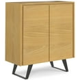thumbnail image 1 of Lowry 39 inch Wide Solid Wood Medium Storage Cabinet in Oak Veneer, 1 of 7