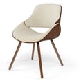 thumbnail image 1 of Simpli Home Malden Bentwood Dining Chair with Wood Back in Natural Linen Look Fabric, 1 of 11