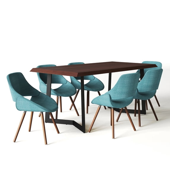Simpli Home Malden / Watkins 7-Piece Dining Set