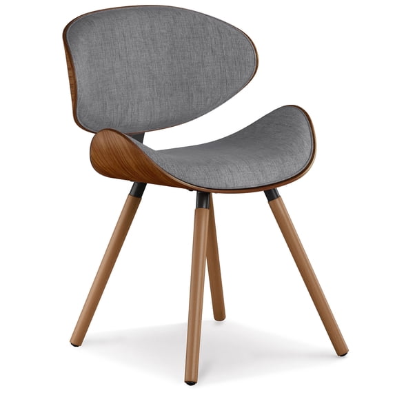 Simpli Home Marana Dining Chair in Grey Linen Look Fabric