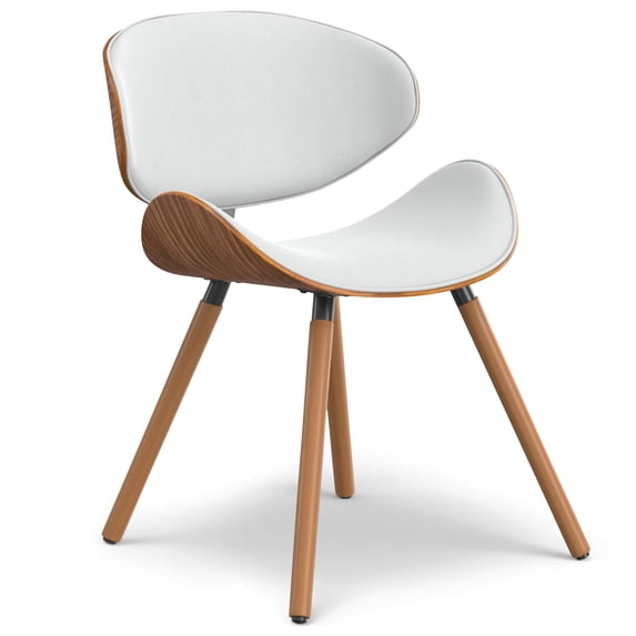 Simpli Home Marana Dining Chair in White Vegan Faux Leather