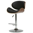 thumbnail image 1 of Simpli Home Marana Faux Leather Adjustable Gas Lift Bar Stool in Black, 1 of 9