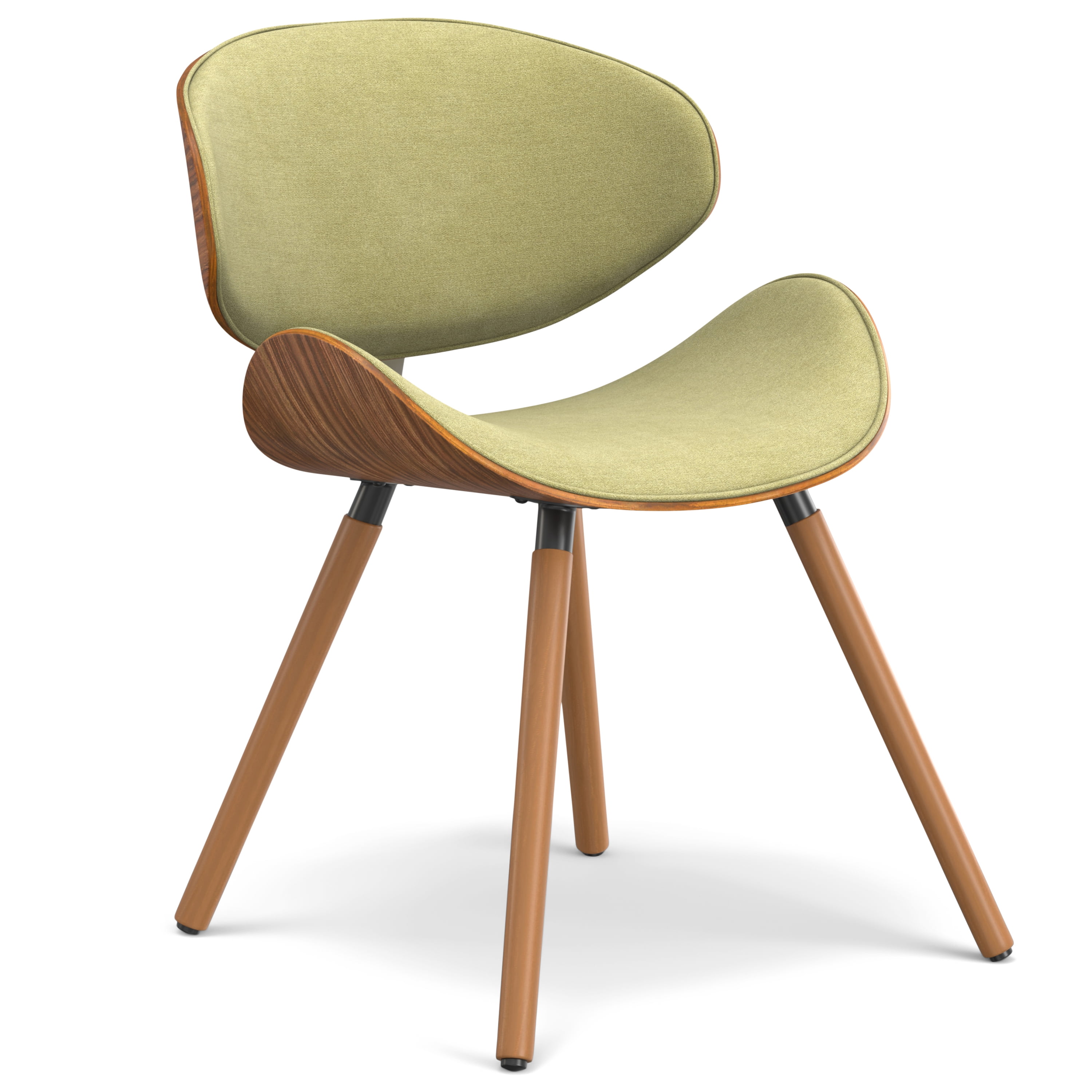 Simpli Home Marana Mid Century Modern Dining Chair in Acid Green ...