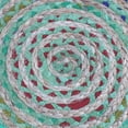 thumbnail image 1 of Simpli Home Margo Boho Round Pouf in Green Braided Jute, 1 of 3