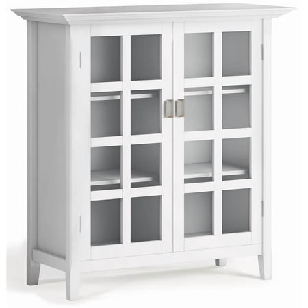 Artisan SOLID WOOD 38 inch Wide Transitional Medium Storage Cabinet in White