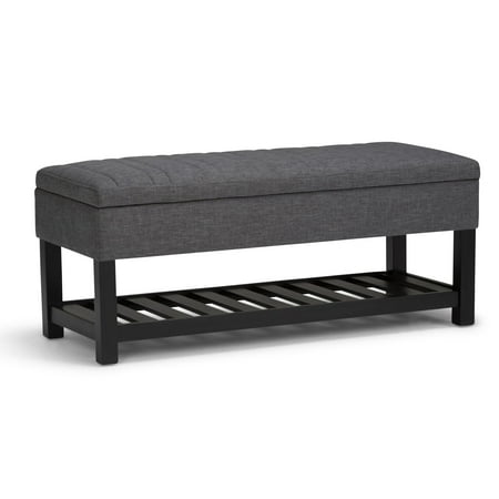 Simpli Home Memphis Storage Ottoman Bench