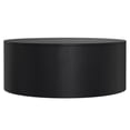 thumbnail image 1 of Simpli Home Millbury SOLID MANGO WOOD 36 inch Wide Round Contemporary Drum Coffee Table in Black, Fully Assembled, 1 of 7