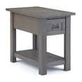 thumbnail image 1 of Simpli Home Monroe SOLID ACACIA WOOD 14 " Rectangle Rustic Narrow Side Table in Farmhouse Gray, 1 of 12