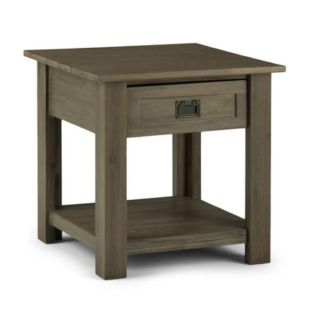 Simpli Home - Monroe End Table - Distressed Grey