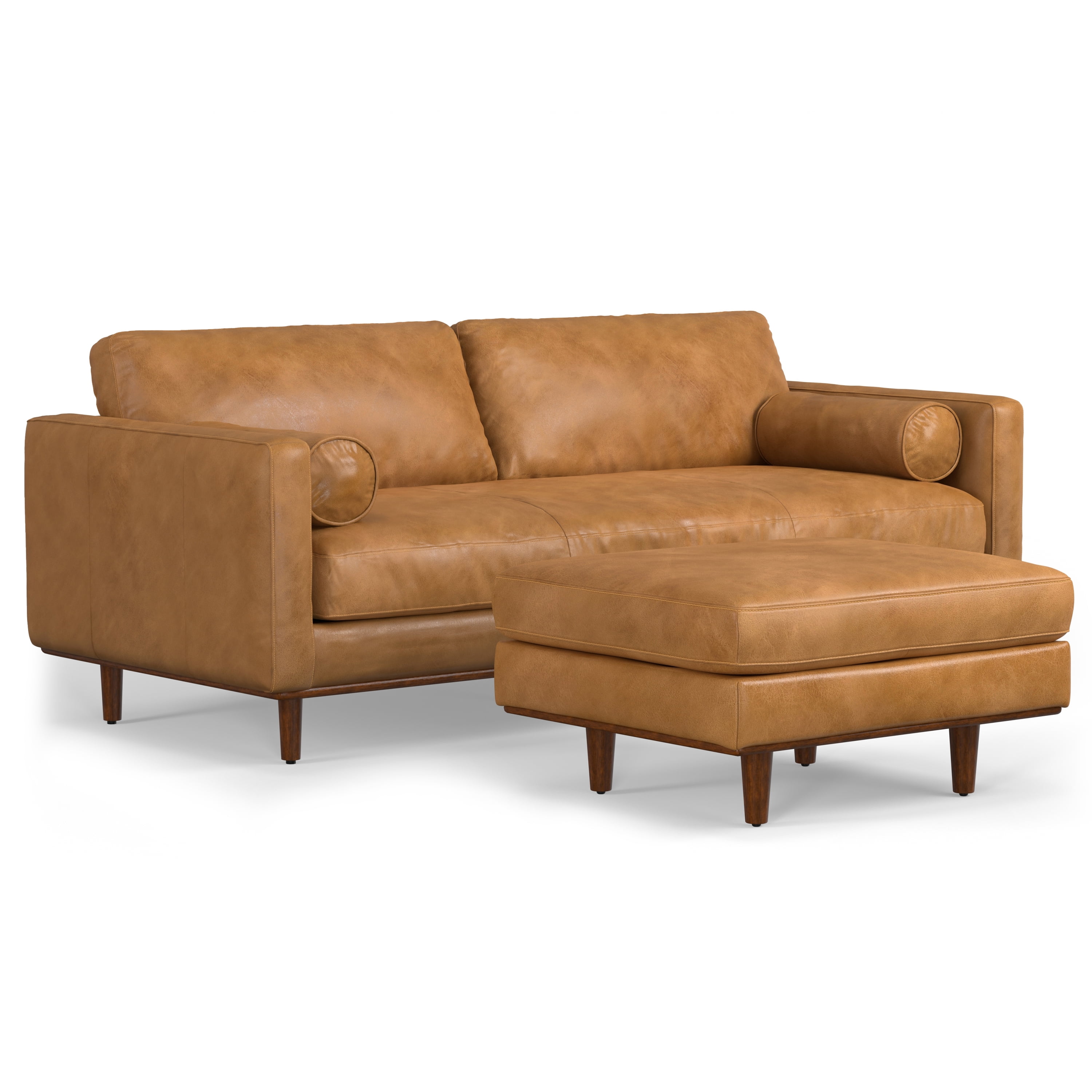Wide Sofa Set In Sienna Genuine Leather