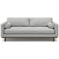 thumbnail image 1 of Morrison 89 inch Wide Mid-Century Modern Sofa in Mist Grey Woven-Blend Fabric, 1 of 10