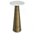 thumbnail image 1 of Simpli Home Nicollette Modern Contemporary 12 inch Wide Metal Side Table in Antique Brass, 1 of 15