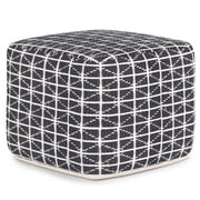 Simpli Home Noreen 18W Square Diamond Pane Pouf