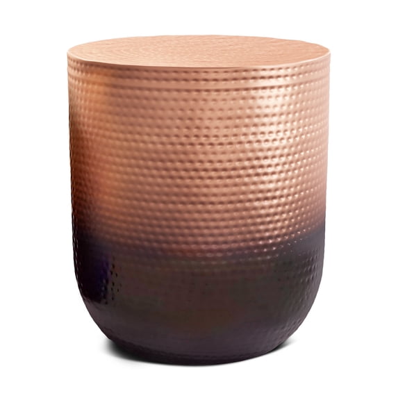 Simpli Home Nova 19 inch Wide Boho Metal Side Table in Copper Ombre, Assembled