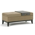 thumbnail image 1 of Simpli Home Oregon Storage Ottoman Bench with Tray, 1 of 4