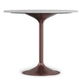 thumbnail image 1 of Simpli Home Osborne 36 inch Wide Genuine Marble and Iron Contemporary Dining Table in White/Antique Copper, 1 of 12
