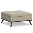 thumbnail image 1 of Simpli Home Owen Square Coffee Table Storage Ottoman, 1 of 12