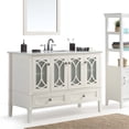 thumbnail image 1 of Simpli Home Paige 48" Bath Vanity with White Quartz Marble Top, 1 of 7