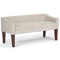 thumbnail image 1 of Simpli Home Parris 50 inch Wide Upholstered Bench in Platinum Woven Fabric, 1 of 5