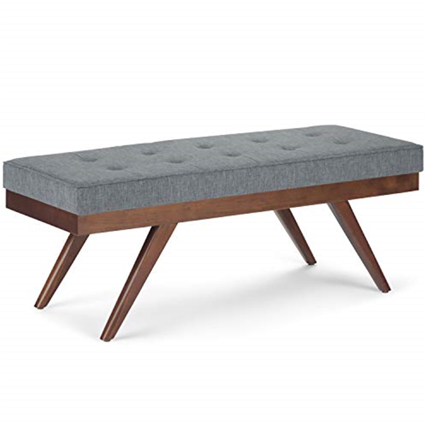 Simpli Home Pierce Mid Century Ottoman Bench - Walmart.com