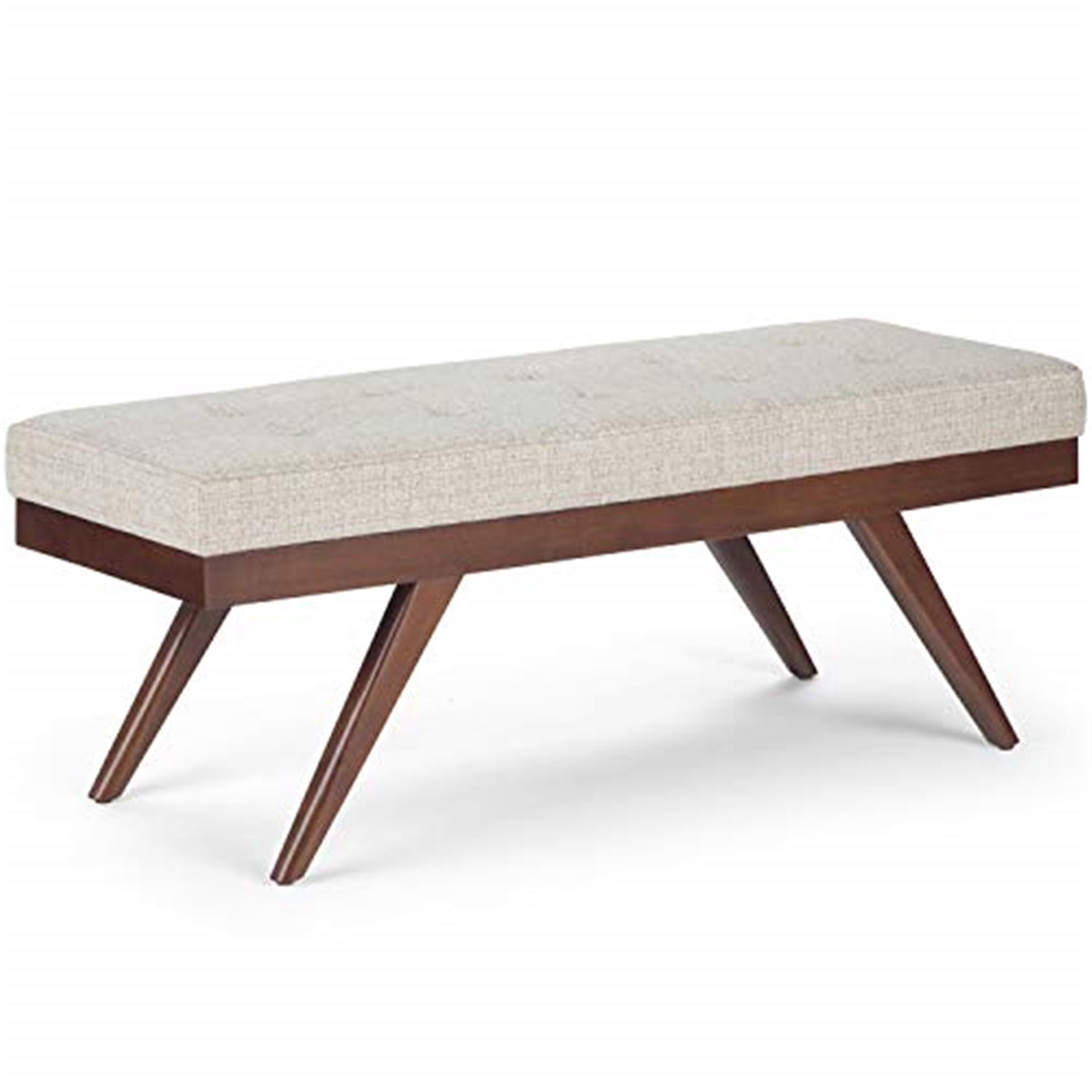 Simpli Home Pierce Mid Century Ottoman Bench - Walmart.com