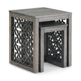 thumbnail image 1 of Simpli Home Polly Nesting 2 pc Table-Color:Barnwood Brown, 1 of 2