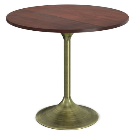 Simpli Home - Radford Dining Table - Walnut/Antique Brass