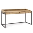 thumbnail image 1 of Simpli Home Ralston 60 inch Wide Solid Acacia Wood Modern Industrial Desk in Distressed Golden Wheat, 1 of 12
