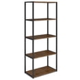 thumbnail image 1 of Simpli Home Ralston 30 inch Wide Bookcase in Rustic Natural Aged Brown, 1 of 8