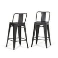 thumbnail image 1 of Simpli Home Rayne Industrial Metal 24 inch Counter Height Stool (Set of 2) in Grey, 1 of 10
