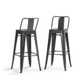 thumbnail image 1 of Simpli Home Rayne 30" Metal Bar Stool in Gray (Set of 2), 1 of 3