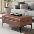 thumbnail image 1 of Simpli Home Rebecca 36W Rectangular Storage Ottoman, 1 of 14